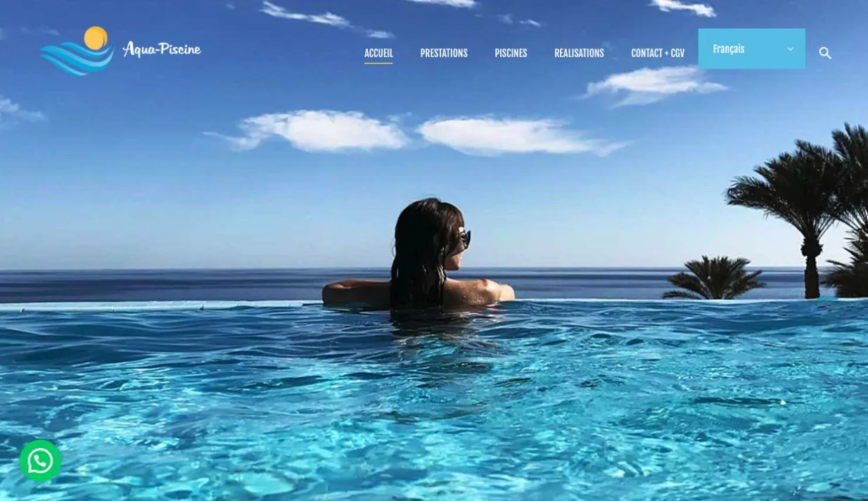 Aqua Piscine — projet client SEO WEB