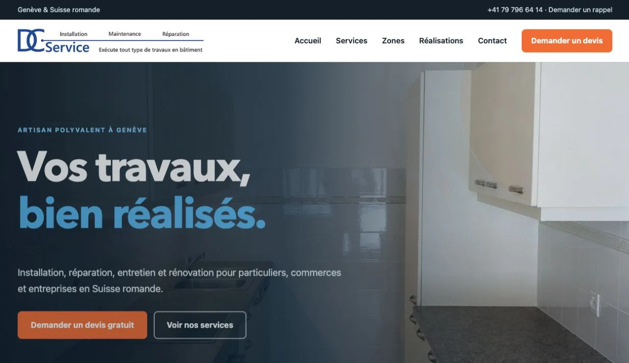 DC Service — Artisan multiservices · Genève