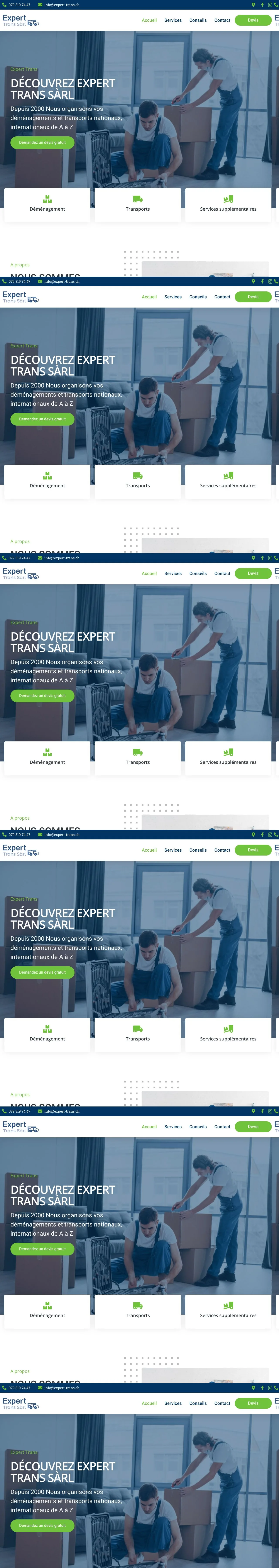 Expert Trans — projet client SEO WEB