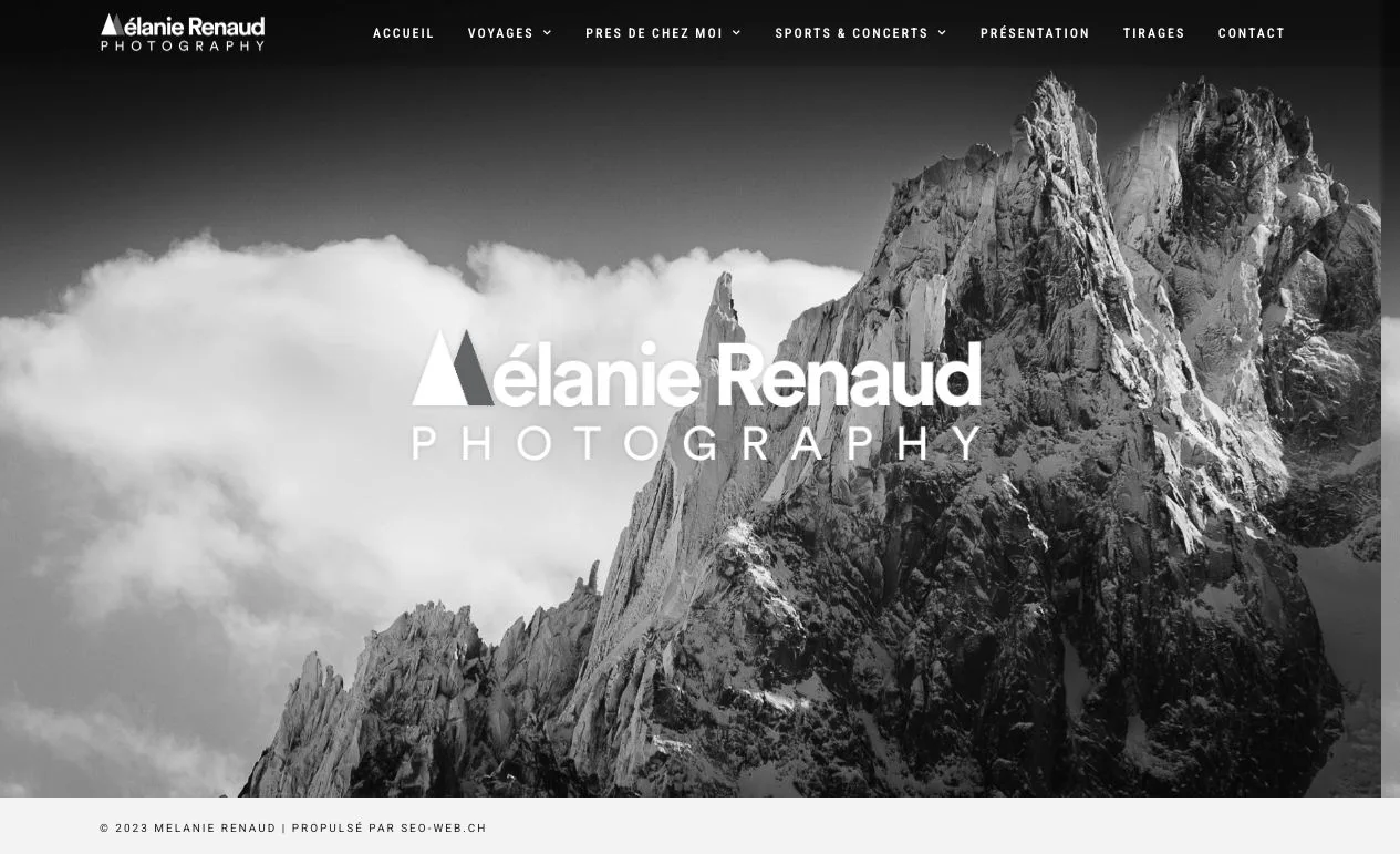 Mélanie Renaud Photography — projet client SEO WEB