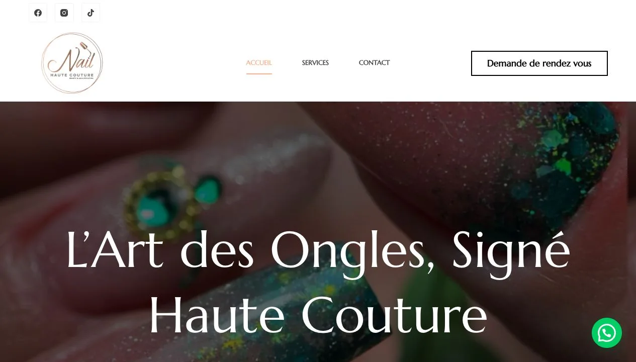 Nail Haute Couture — projet client SEO WEB