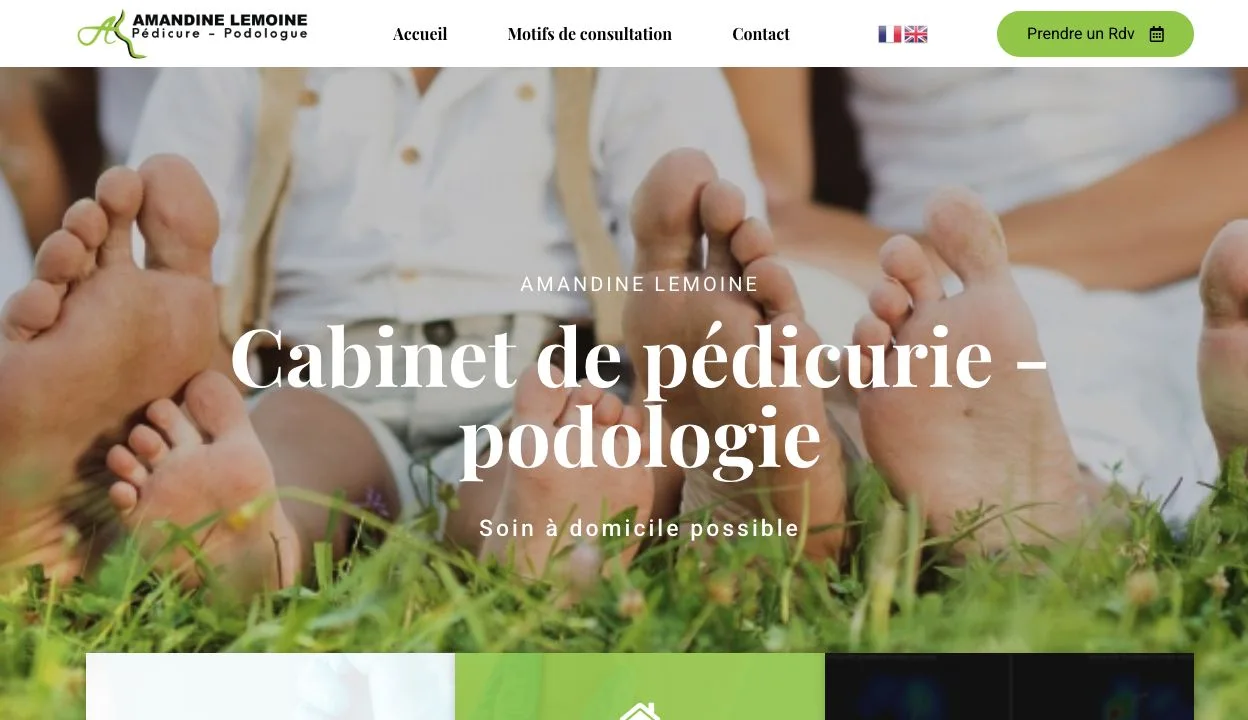 Amandine Lemoine · Pédicure-Podologue — projet client SEO WEB