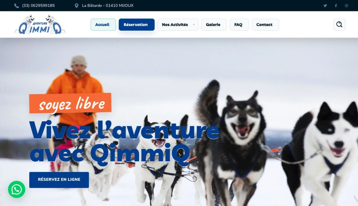 Qimmiq Aventure — projet client SEO WEB