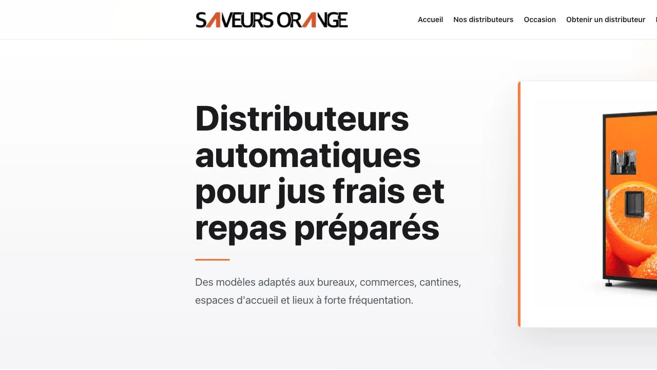 Saveurs Orange · Le contenu et les services vus plus en détail