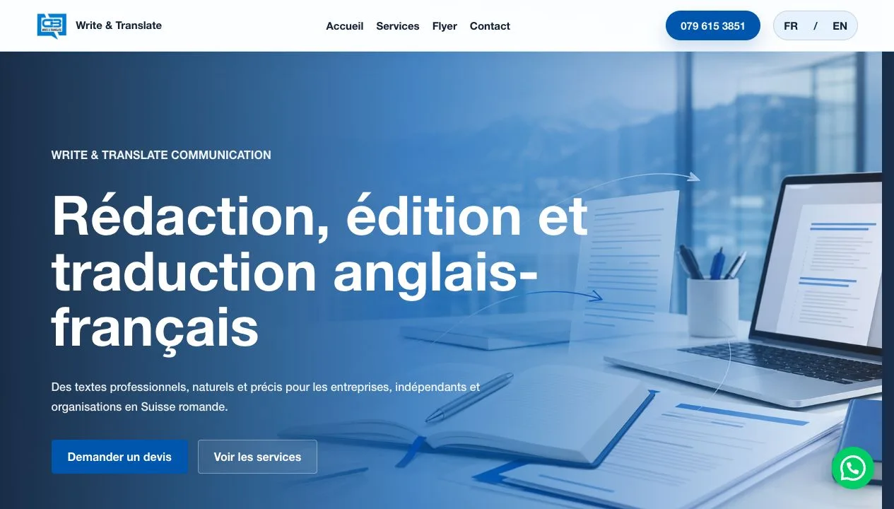 Write & Translate — projet client SEO WEB