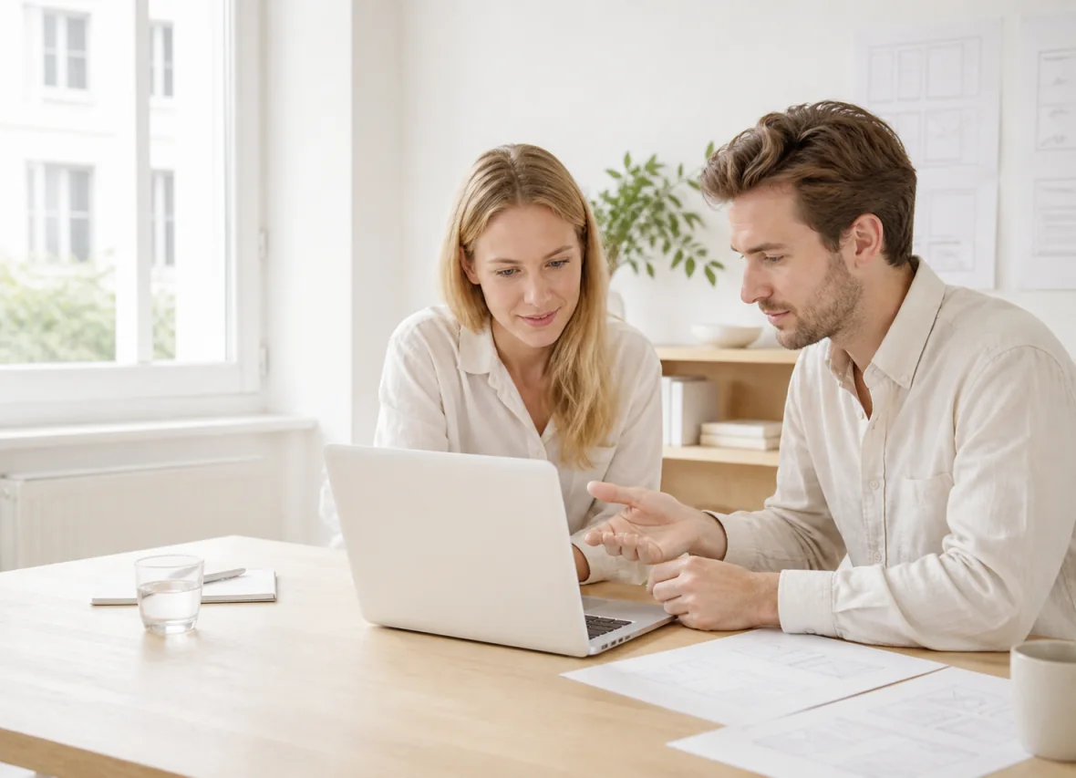 Equipe digitale travaillant sur une strategie web